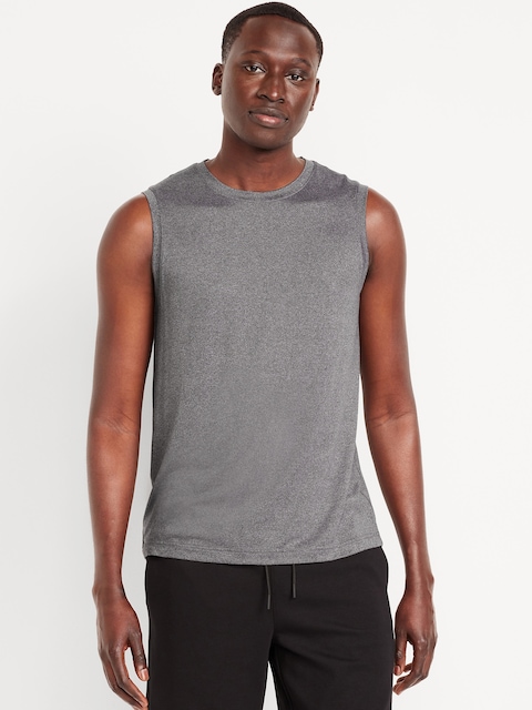 CloudMotion Muscle Tank - Cinder Smoke