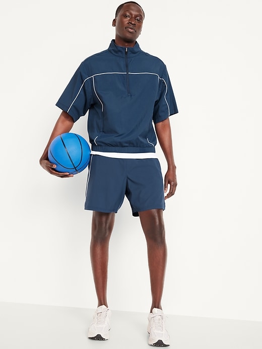 Image number 3 showing, Short-Sleeve Nylon Half-Zip Top