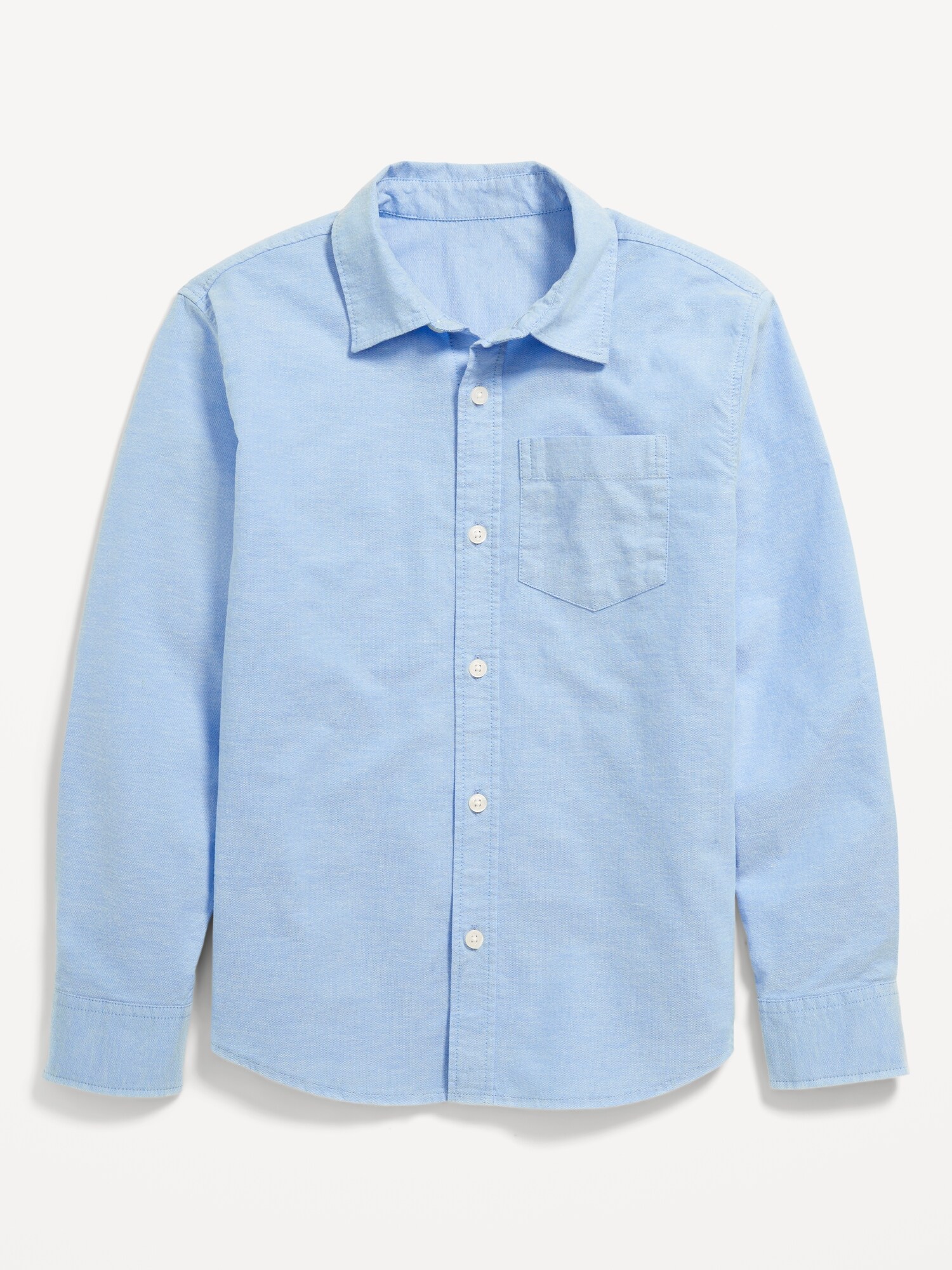 Рубашка Old Navy Lightweight Oxford School Uniform Shirt для мальчиков, цвет: Синий — фото 2