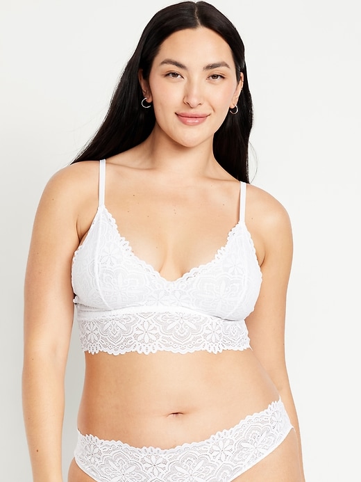 Image number 5 showing, Lace Longline Bralette