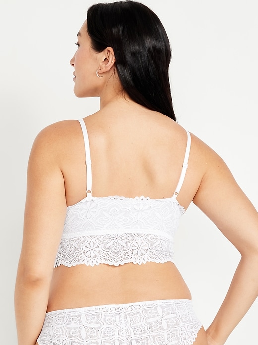Image number 6 showing, Lace Longline Bralette
