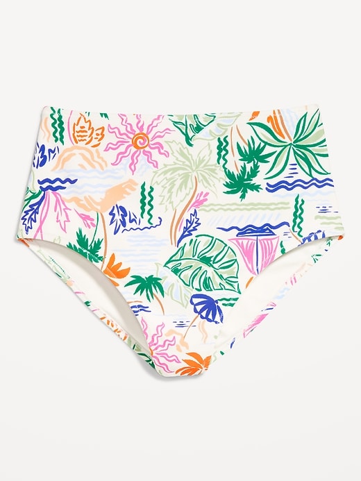 Image number 4 showing, Matte High-Waisted Bikini Swim Bottoms