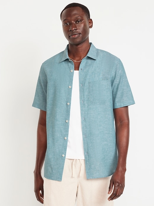 Classic Fit Everyday Linen-Blend Shirt