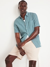 Classic Fit Everyday Linen-Blend Shirt