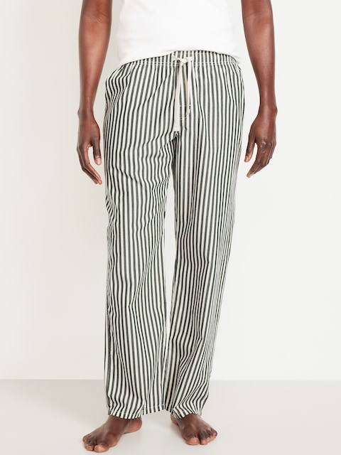 Poplin Pajama Pants for Men