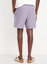 Image number 2 showing, Linen-Blend Jogger Shorts -- 7-inch inseam
