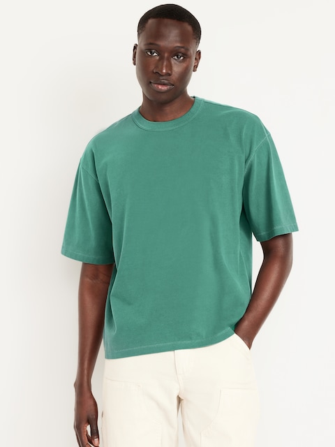 Garment-Dyed Cropped T-Shirt - Plant Life