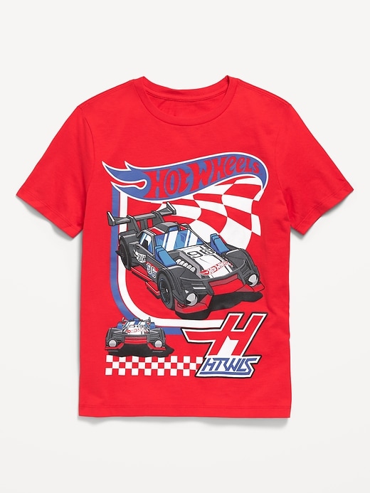 Image number 1 showing, Hot Wheels™ Gender-Neutral Graphic T-Shirt for Kids
