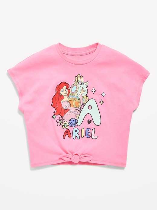 Image number 1 showing, Disney© Graphic Tie-Knot T-Shirt for Toddler Girls