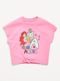 Image number 1 showing, Disney© Graphic Tie-Knot T-Shirt for Toddler Girls