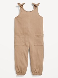Image number 1 showing, Sleeveless Jacquard-Knit Jumpsuit for Toddler Girls