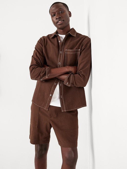 Image number 3 showing, Contrast Stitch Workwear Shirt