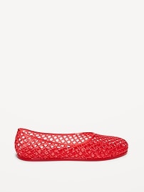 Image number 3 showing, Jelly Lattice Ballet Flats for Girls