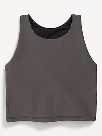 Image number 3 showing, PowerSoft Longline Ribbed Sports Bra for Girls