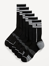 Image number 1 showing, 3-Pack Athletic Crew Run Socks for Men