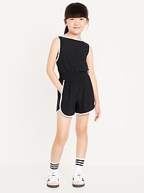 Image number 1 showing, Sleeveless CloudMotion Romper for Girls