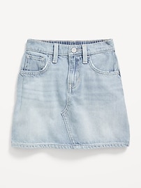 Image number 1 showing, High-Waisted Jean Skirt for Girls