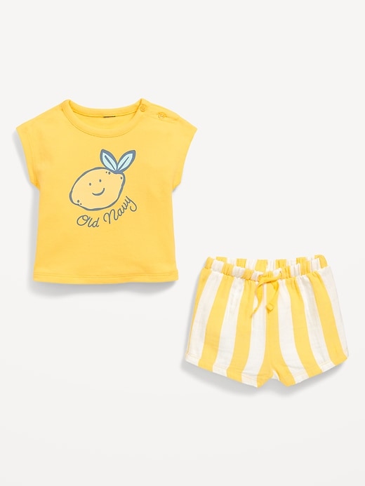 Image number 3 showing, Logo-Graphic Top and Shorts Set for Baby