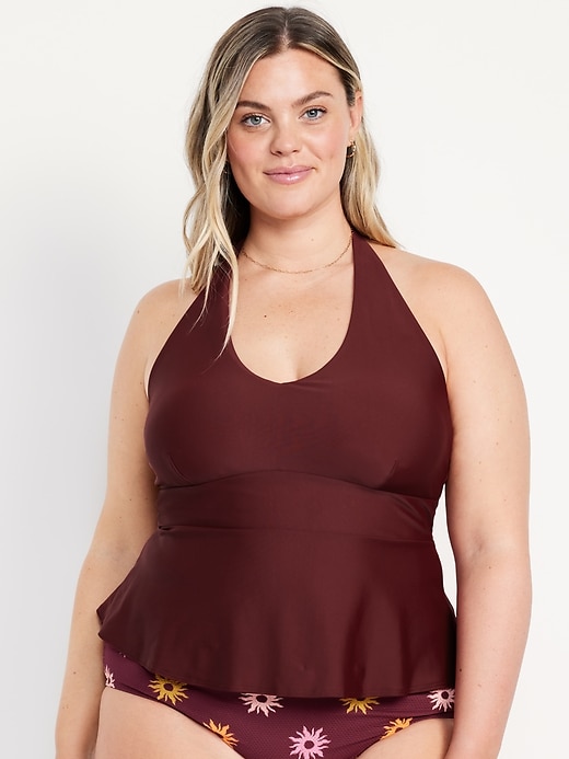 Image number 7 showing, Matte Tankini Swim Top