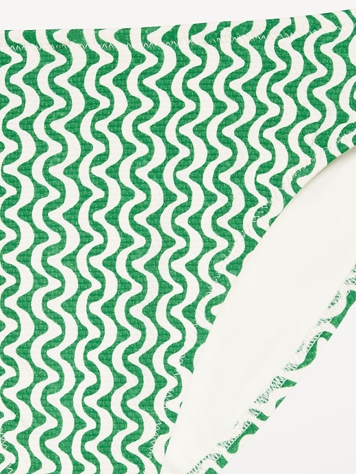 Image number 9 showing, Mid-Rise Textured Bikini Swim Bottoms