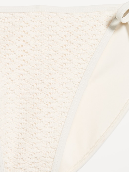 Image number 9 showing, Crochet String Bikini Swim Bottoms