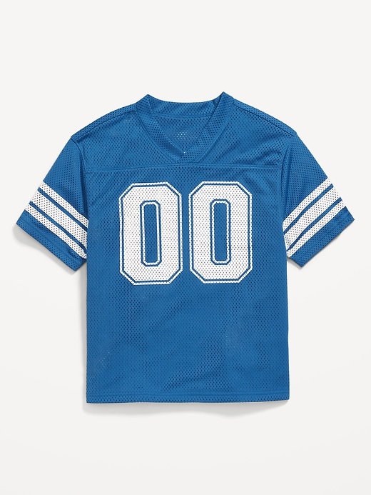 Image number 2 showing, Oversized Boxy Mesh Graphic T-Shirt for Boys