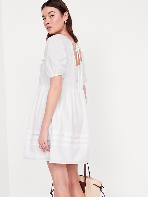 Image number 3 showing, Pleated Mini Swing Dress