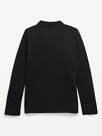 Image number 2 showing, School Uniform Jersey-Knit Polo Shirt for Girls