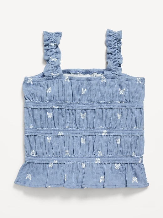 Image number 3 showing, Fitted Smocked Tank Top for Girls