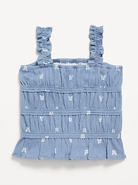 Image number 3 showing, Fitted Smocked Tank Top for Girls