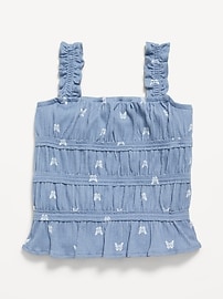 Image number 2 showing, Fitted Smocked Tank Top for Girls