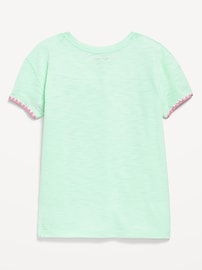 Image number 2 showing, Softest Stitch-Trim Pocket T-Shirt for Girls