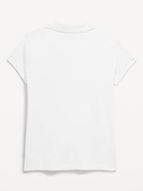 Image number 3 showing, School Uniform Jersey-Knit Polo Shirt for Girls