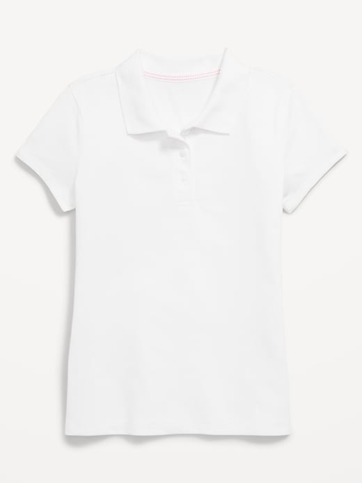 Image number 2 showing, School Uniform Jersey-Knit Polo Shirt for Girls