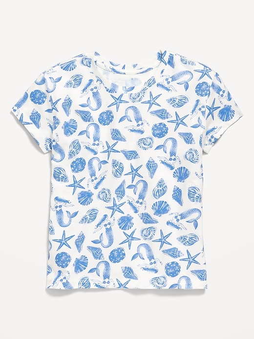Image number 1 showing, Printed Softest Short-Sleeve T-Shirt for Girls