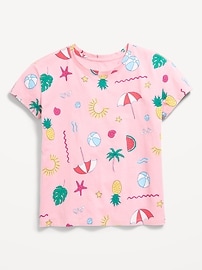 Image number 1 showing, Printed Softest Short-Sleeve T-Shirt for Girls