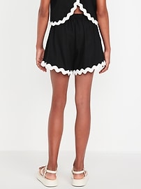 Image number 2 showing, Linen-Blend Shorts for Girls