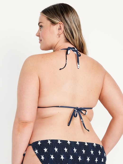 Image number 8 showing, Textured Triangle String Bikini Swim Top