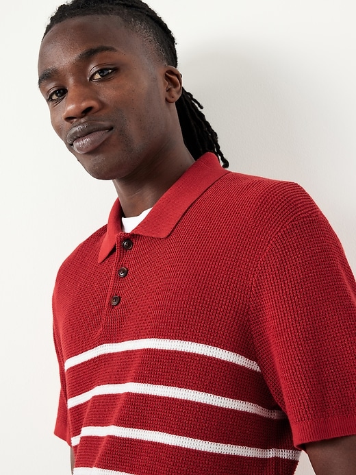 Image number 3 showing, Short-Sleeve Sweater-Knit Polo