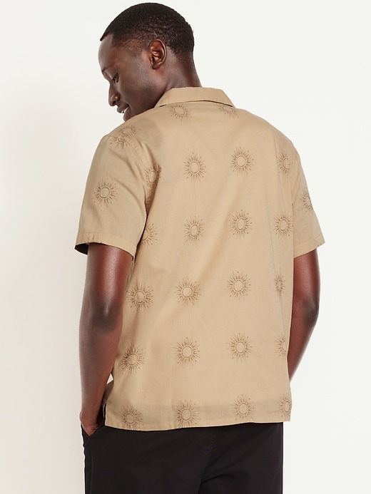 Image number 2 showing, Short-Sleeve Embroidered Camp Shirt