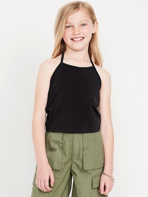 Image number 1 showing, Jersey Halter Top for Girls