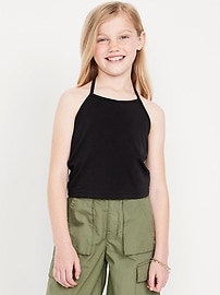 Image number 1 showing, Jersey Halter Top for Girls