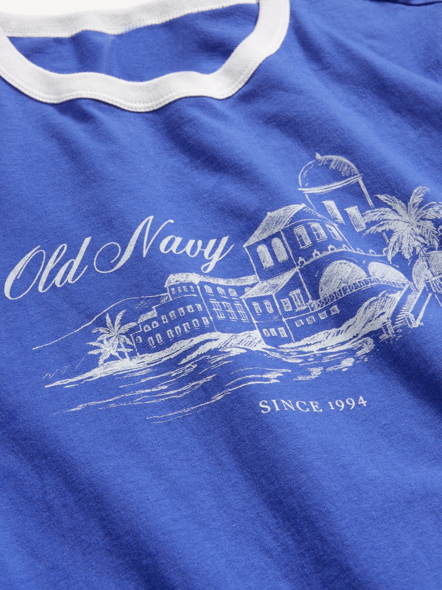 EveryWear Logo-Graphic Ringer T-Shirt