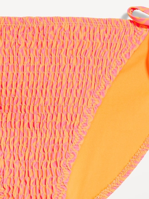 Image number 9 showing, Mid-Rise Textured String Bikini Swim Bottoms