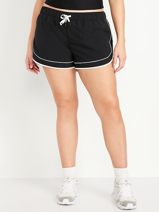 Image number 4 showing, Mid-Rise Woven Run Shorts