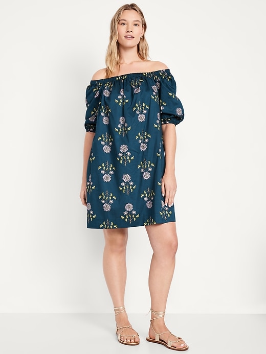 Image number 5 showing, Floral Mini Swing Dress
