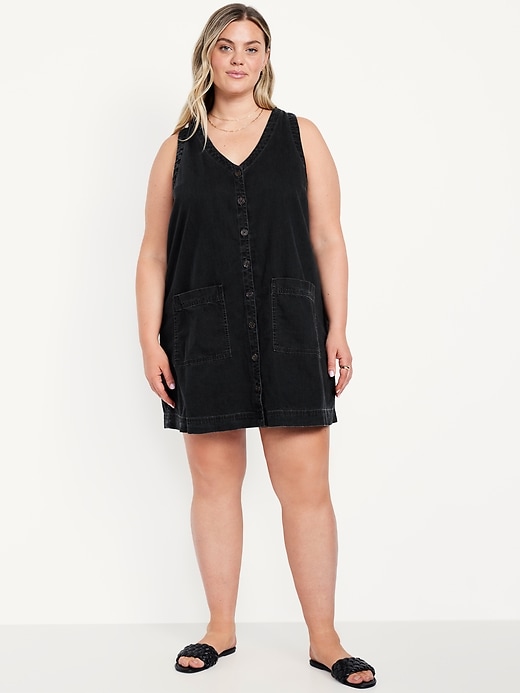 Image number 7 showing, Sleeveless Button-Front Mini Dress