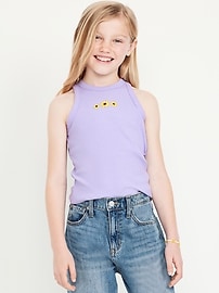 Image number 1 showing, Fitted Ribbed Tank Top for Girls