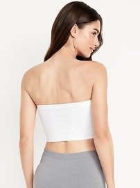 Image number 2 showing, Seamless Ribbed Longline Bandeau Bra