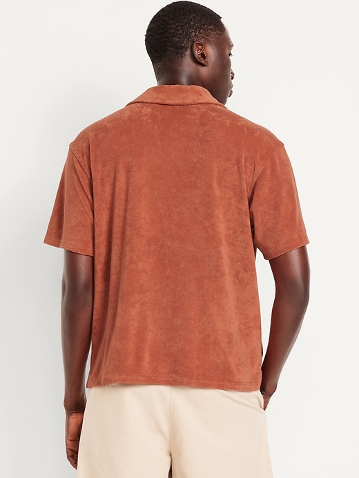 Image number 2 showing, Short-Sleeve Cropped Terry Shirt